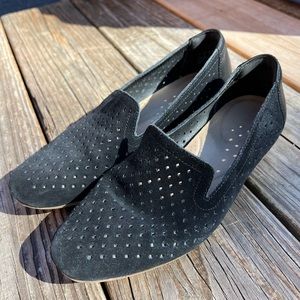 Black Suede Clarks Flats